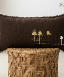 PALMA - Coussin Chanvre ancien teinté