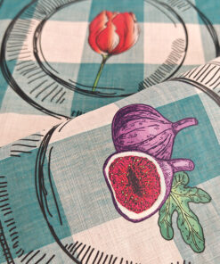 Set de table vichy vert