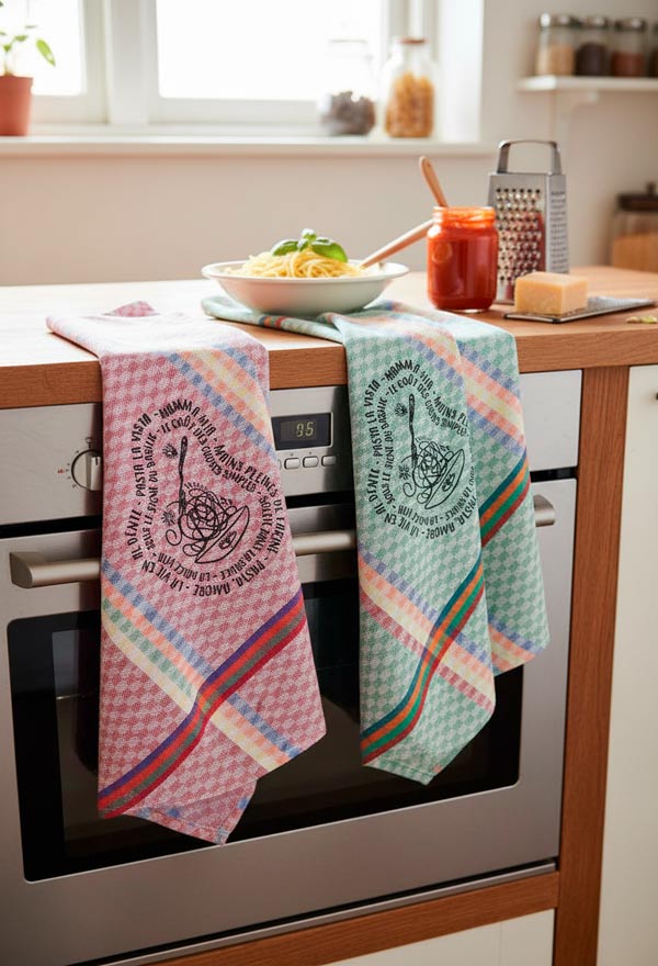 Torchon chiné Pasta ! – Image 2